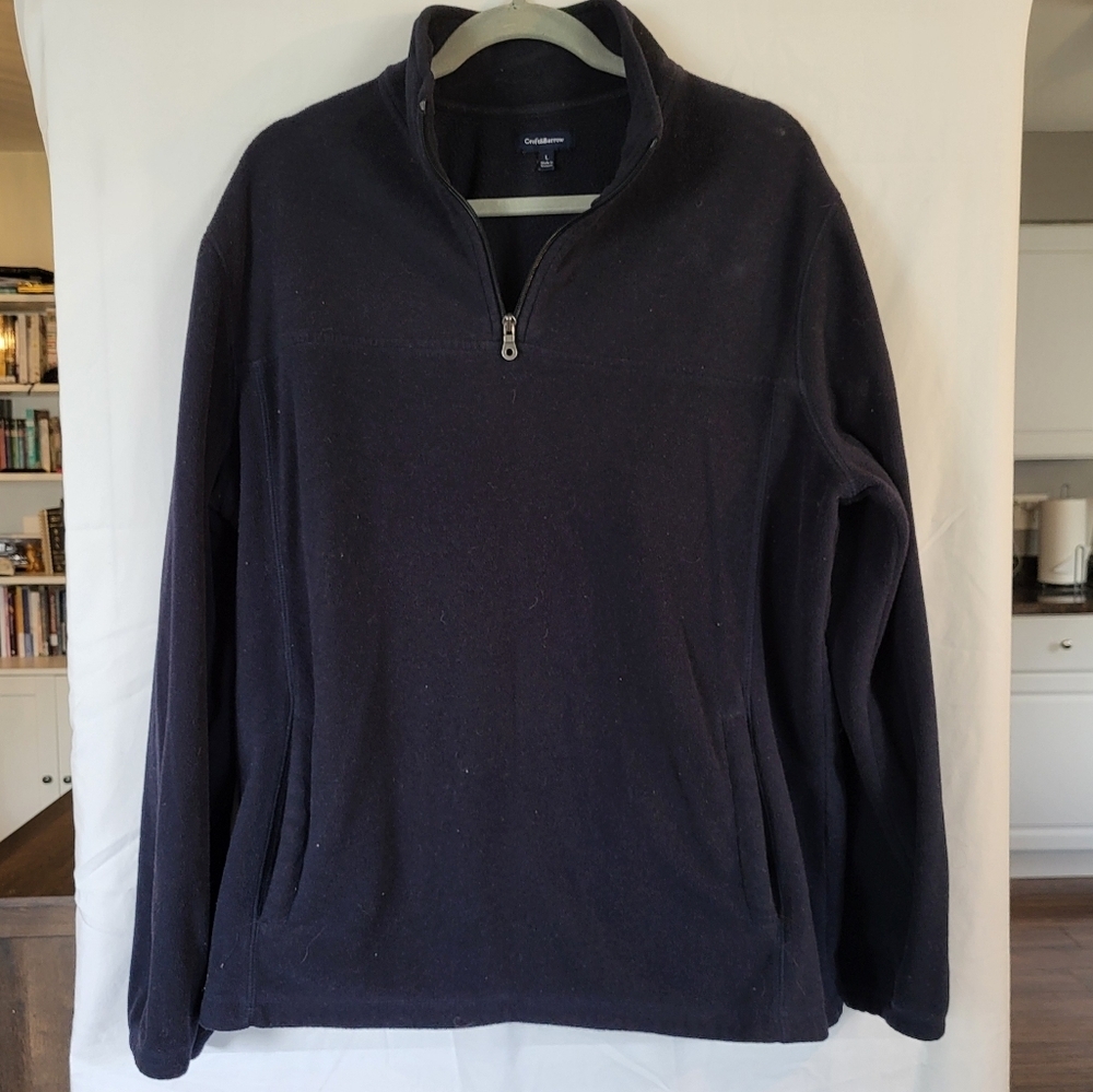 Croft and Barrow Large Men's Navy 1/4 Zip Fleece Large UWOT - Picture 2 of 7